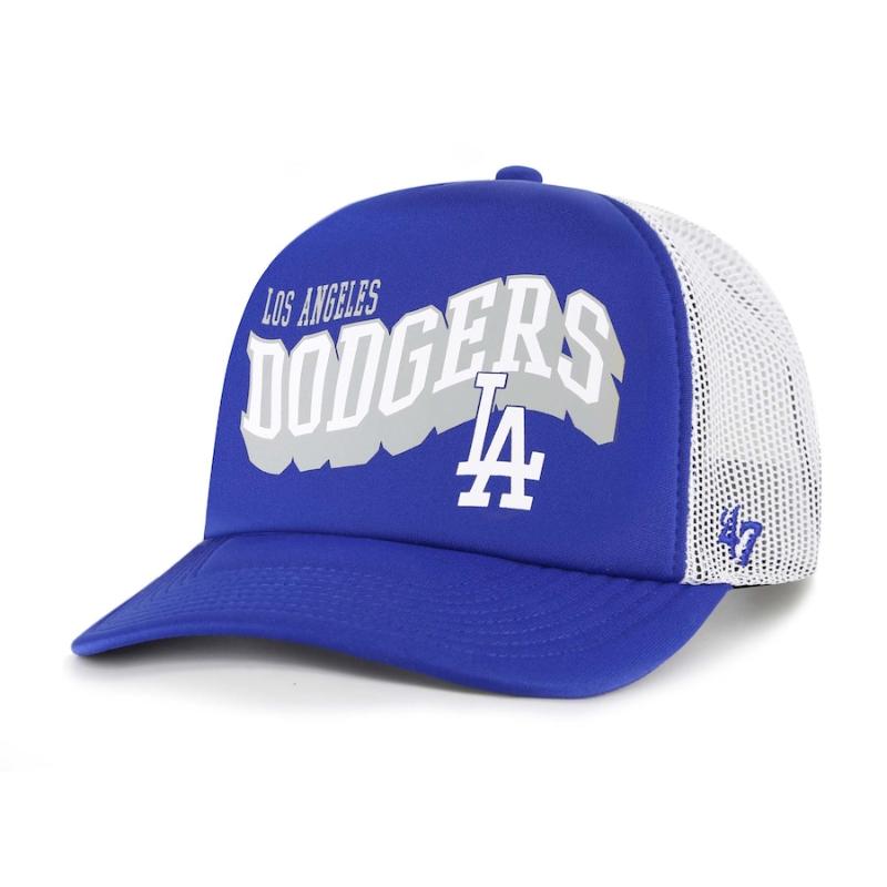【送料無料】 MLB 正規品 メンズ キャップ 帽子 ハット ベースボールキャップ 47 Brand フォーティーセブン 大谷翔平 山本由伸 佐々木朗希 ロサンゼルス・ドジャース Los Angeles Dodgers Meander Foam Trucker Snapback Hat｜USキッズウェア店