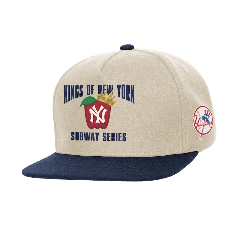 【送料無料】 MLB 正規品 メンズ キャップ 帽子 ハット ベースボールキャップ Mitchell & Ness ミッチェルアンドネス ニューヨーク・ヤンキース ジャッジ New York Yankees Subway Series Matchup Pro Pinch Snapback|USキッズウェア店