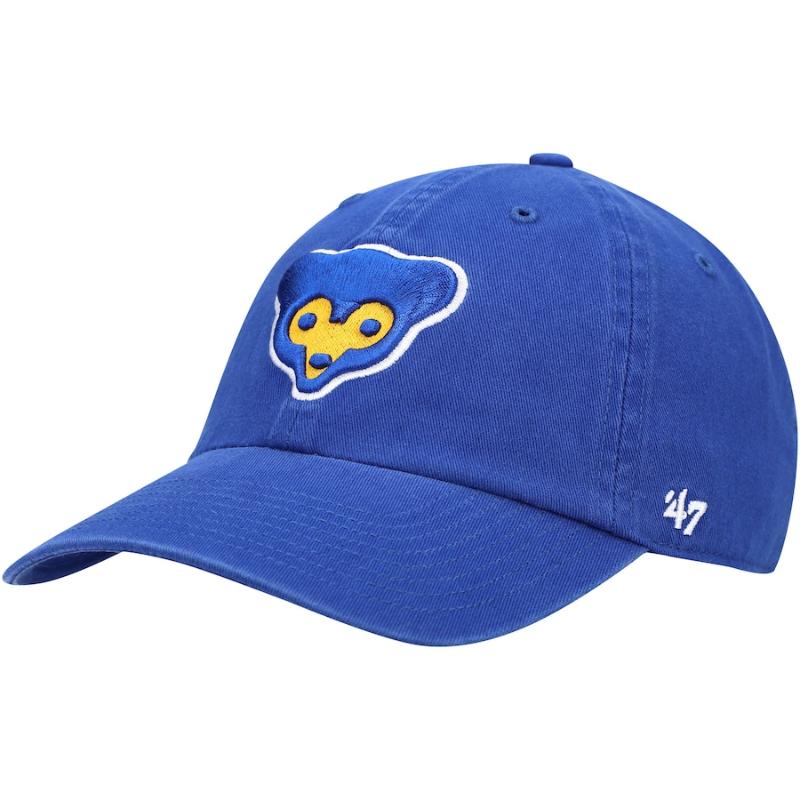 【送料無料】 MLB 正規品 メンズ キャップ 帽子 ハット ベースボールキャップ 47 Brand フォーティーセブン シカゴ・カブス 今永昇太 鈴木誠也 Chicago Cubs 47 Logo Cooperstown Collection Clean Up Adjustable Hat|USキッズウェア店