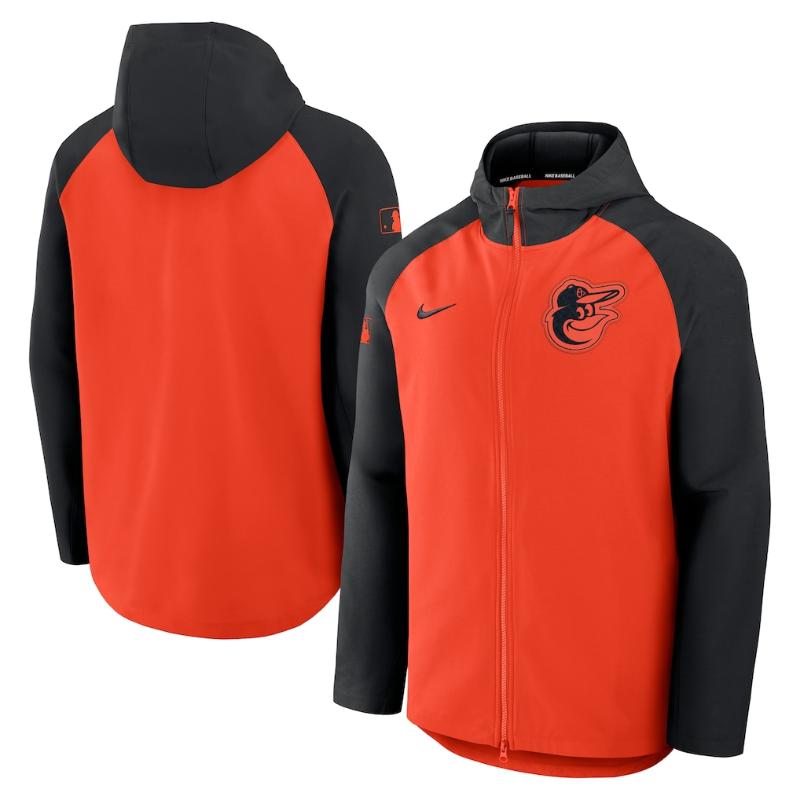 Nike ナイキ MLB メンズ ウィンドブレーカー ジャケット アウター ジャンパー ボルティモア・オリオールズ 菅野智之 Baltimore Orioles Authentic Collection Raglan Performance Full-Zip Jacket 【送料無料】|USキッズウェア店