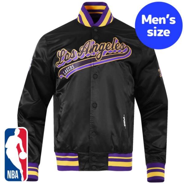 クリスマス価格 NBA x プロスタンダード フルジップジャケット レイカーズ NBA ジャケット ブラック メンズ ロサンゼルス・レイカーズ