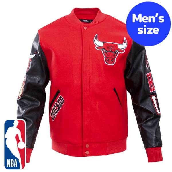 Chicago Bulls スタジャンシカゴブルズジャケットNBA シカゴ ブルズ ジャケット スタジャン BULLS NBA 赤 レッド