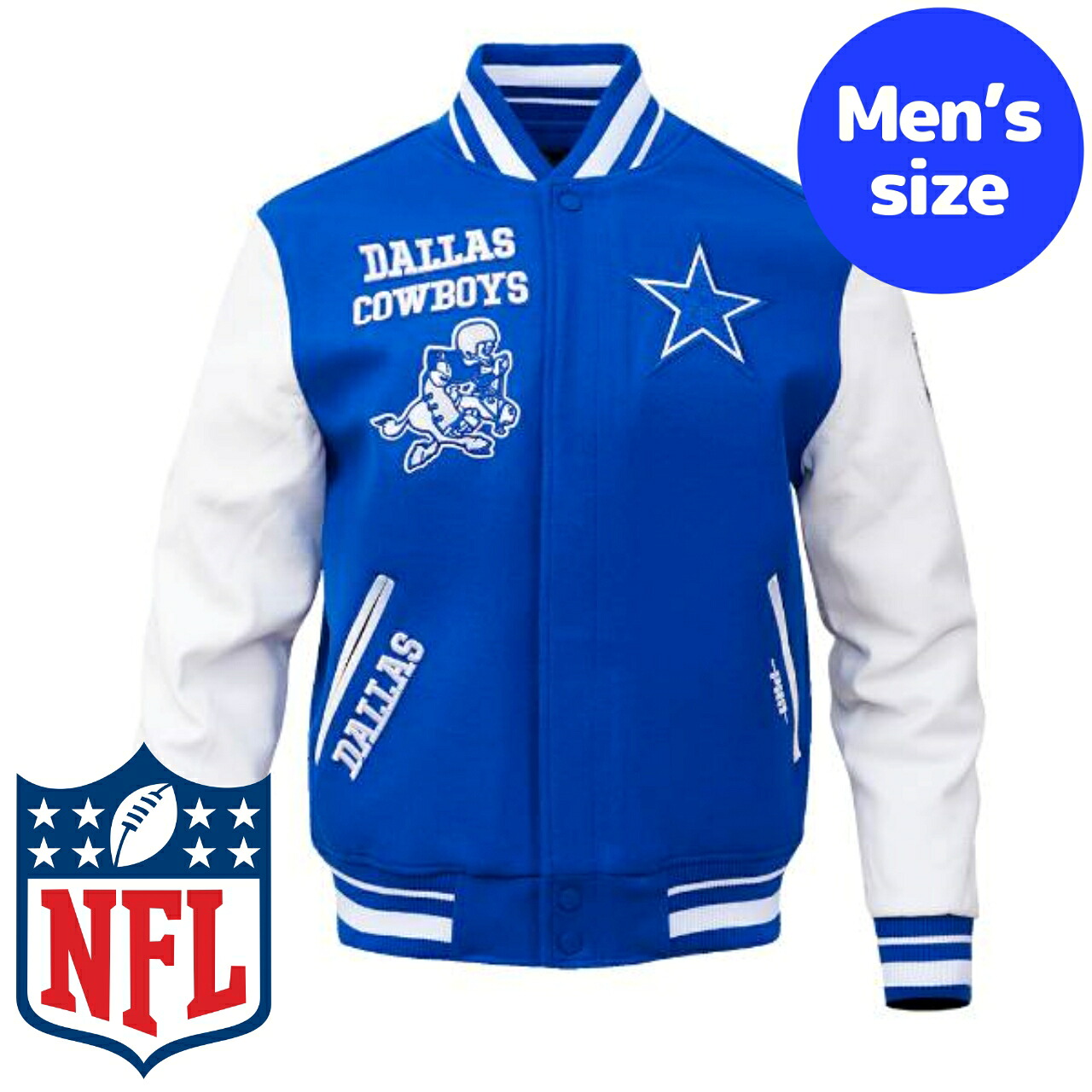 NFL公式 NFL ダラス・カウボーイズ リバーシブル スタジャン NFL 