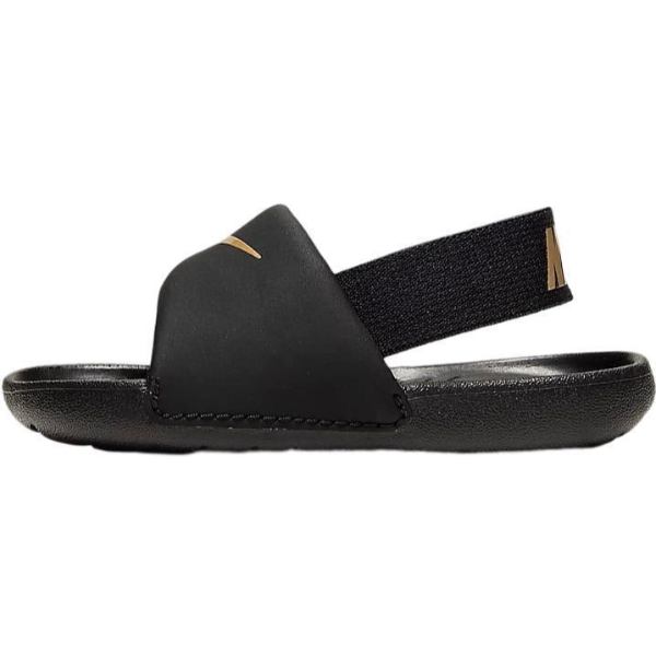 【送料無料】【ベビー・キッズ（-16.0cm）】 ナイキ Nike Kawa Slides（Black/Metallic Gold） サンダル 子供用サンダル 靴 出産祝い ビーサン プール ビーチ