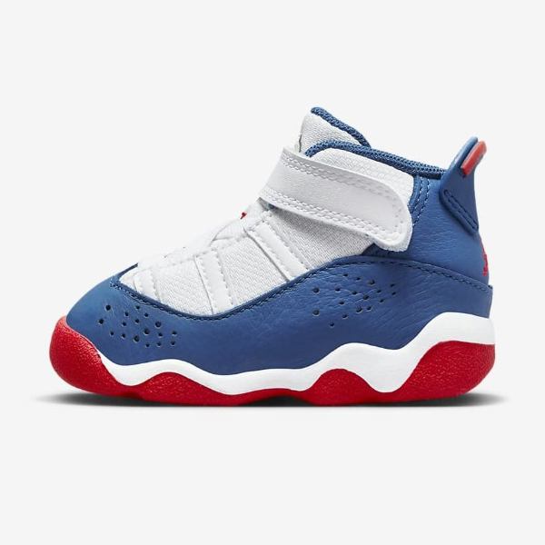 【送料無料】ベビー・キッズ（10.0-16.0cm） ナイキ Nike ジョーダン Jordan 6 Rings Shoe (2c-10c)（White/University Red） 323420-140 スニーカー 靴