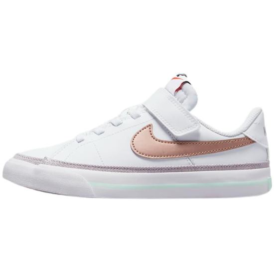 【送料無料+お得な割引クーポン】 nike ナイキ キッズ用サイズ（16.5-22.0cm） Nike Court Legacy Shoes（White） 男の子用スニーカー 子供靴 女の子用シューズ くつ 入園入学祝い