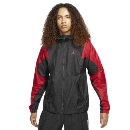 【送料無料】【メンズ】 ナイキ NIKE ジョーダン Air Jordan Essentials Woven Jacket（Black/Gym Red） ジャケット アウター ジャンパー コート ウインドブレーカー