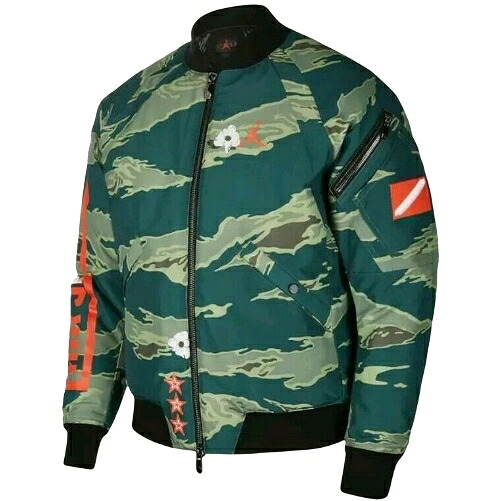 【送料無料】【メンズ】 ナイキ NIKE ジョーダン Air Jordan City Of Flight Bomber Jacket（Camo Green） ジャケット アウター ジャンパー コート AT9005-010