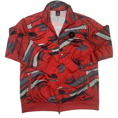 【貨物輸送無料】【メンズ】 ナイキ NIKE ジョーダン Jordan VIII 8 Zip Up Jacket（Red/Black/Camo） 上衣 アウター 前掛け 厚地の外套 上衣 コート・ジャケット-メンズファッション