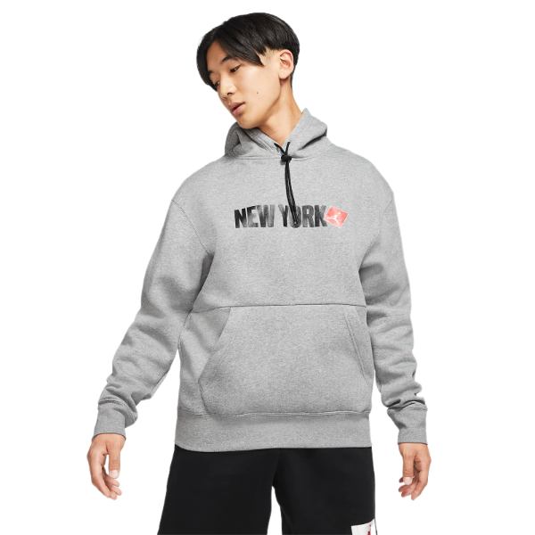 【貨物輸送無料】【メンズ】 nike ナイキ ジョーダン Jordan New York City Pullover Hoodie（Carbon Heather） パーカー トップス 調教師 長袖いの一番 差し上げ物 パーカー-メンズファッション-トップス