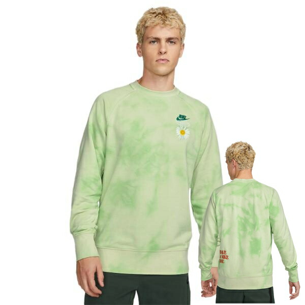 【送料無料】【メンズ】 ナイキ Nike Sportswear French Terry Crew(Vivid Green) 長袖トップス トレーナー