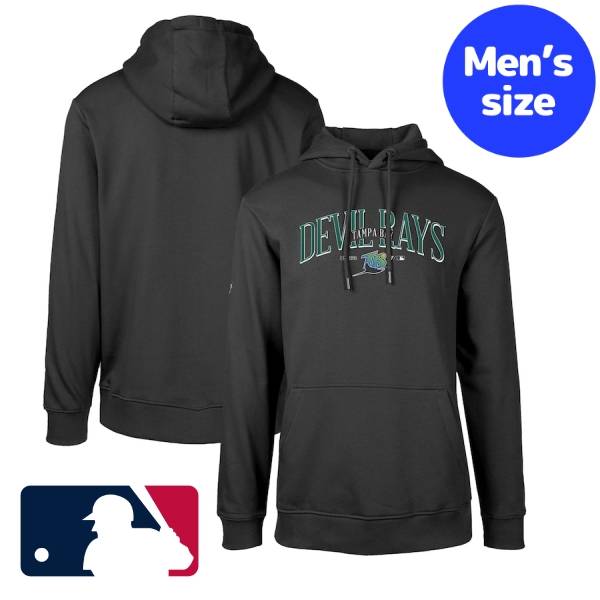 【送料無料】 MLBオフィシャル メジャーリーグ公式 メンズ パーカー 長袖トップス フーディー タンパベイ・レイズ Tampa Bay Rays Cooperstown Collection Podium Retro Spellout Hoodie