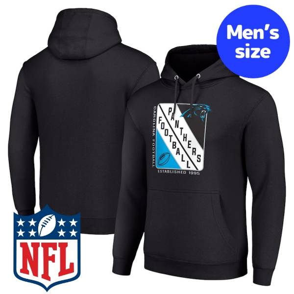 【送料無料】 NFL公式 アメフト メンズ パーカー 長袖トップス フーディー カロライナ・パンサーズ Carolina Panthers Shield Logo Pullover Hoodie