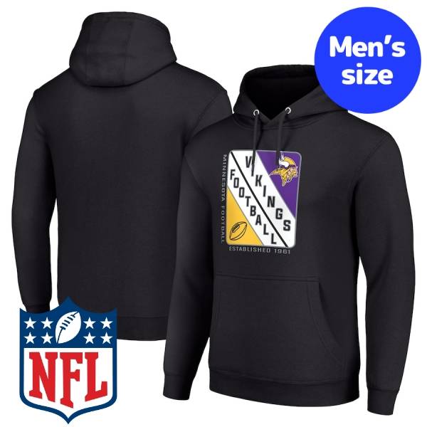 【送料無料】 NFL公式 アメフト メンズ パーカー 長袖トップス フーディー ミネソタ・バイキングス Minnesota Vikings Shield Logo Pullover Hoodie