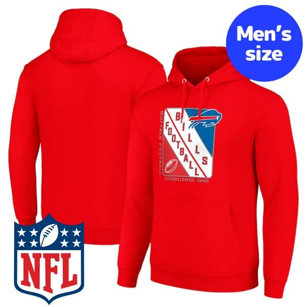 【送料無料】 NFL公式 アメフト メンズ パーカー 長袖トップス フーディー バッファロー・ビルズ Buffalo Bills Shield Logo Pullover Hoodie