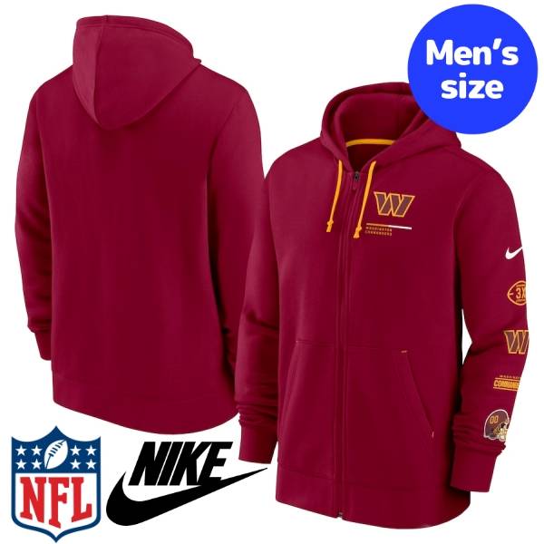 【送料無料】 NIKE ナイキ NFL公式 アメフト メンズ パーカー 長袖トップス フーディー ワシントン・コマンダース Washington Commanders Nike Surrey Full-Zip Hoodie