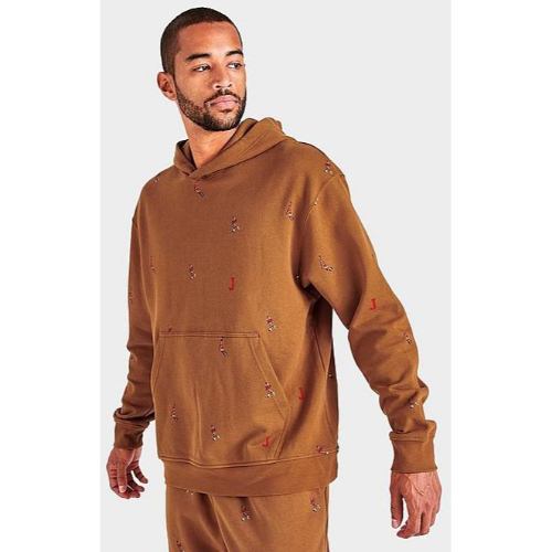 【送料無料】 nike ナイキ ジョーダン メンズパーカー Air Jordan Essential Statement AOP Sweatshirt Hoodie（Brown） フーディー トップス 長袖トップス