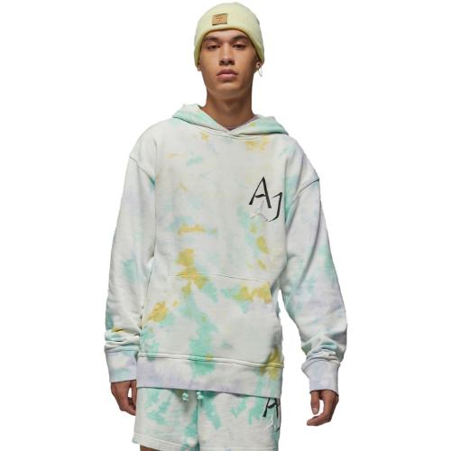 【送料無料】 nike ナイキ ジョーダン メンズパーカー Air Jordan Sport DNA Pullover Hoodie（White/Doll(PURPLE)/Yellow） フーディー 長袖トップス｜USキッズウェア店