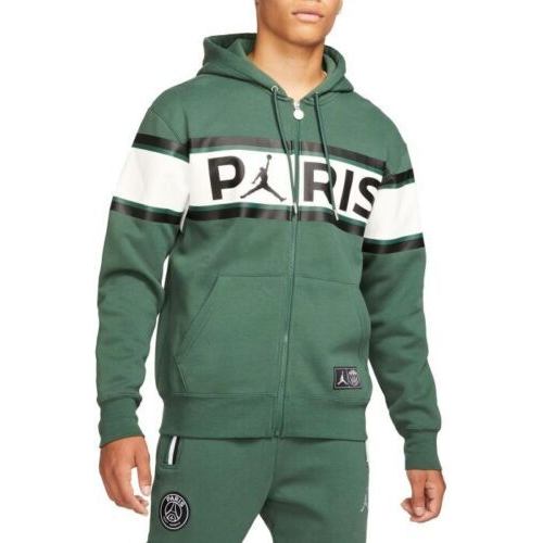 【送料無料】 nike ナイキ ジョーダン メンズパーカー Jordan Paris Saint-Germain Full-Zip Hoodie（Noble Green） トップス トレーナー 長袖トップス