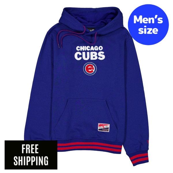 MLB メンズ パーカー New Era ニュー内鰓 風の強い町・カブス 今永昇太 鈴木誠也 Chicago Cubs Throwback Felt Logo Hoodie 貨物輸送無料