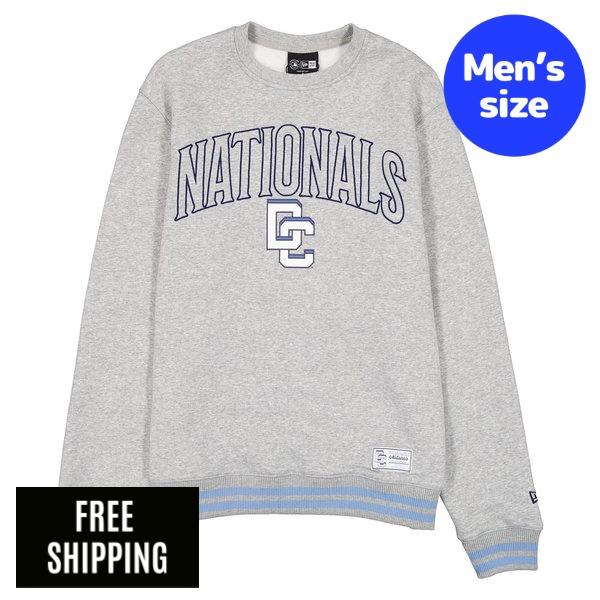 MLB メンズ トレーナー New Era ニューエラ ワシントン・ナショナルズ Washington Nationals 2026 City Connect Gray Crewneck 送料無料｜USキッズウェア店