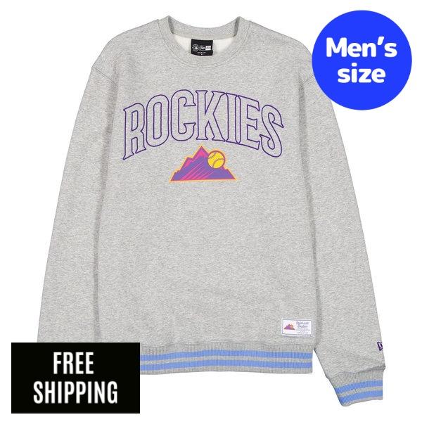 MLB メンズ トレーナー New Era ニューエラ コロラド・ロッキーズ 菅野智之 Colorado Rockies 2026 City Connect Gray Crewneck 送料無料|USキッズウェア店