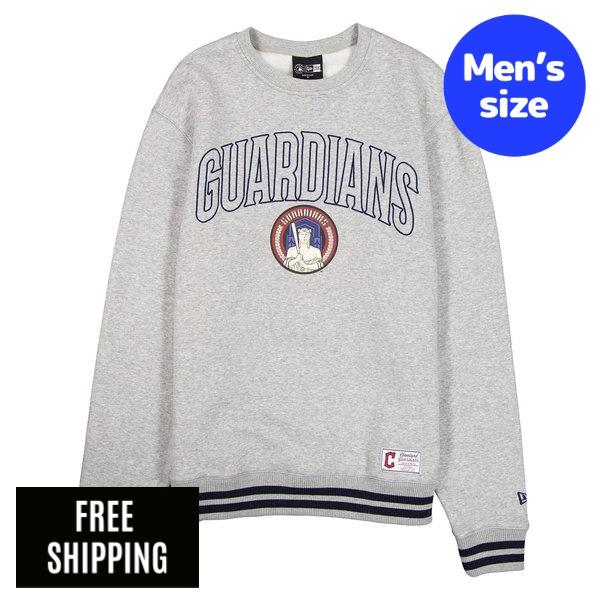 MLB メンズ トレーナー New Era ニューエラ クリーブランド・ガーディアンズ Cleveland Guardians 2026 City Connect Gray Crewneck 送料無料|USキッズウェア店