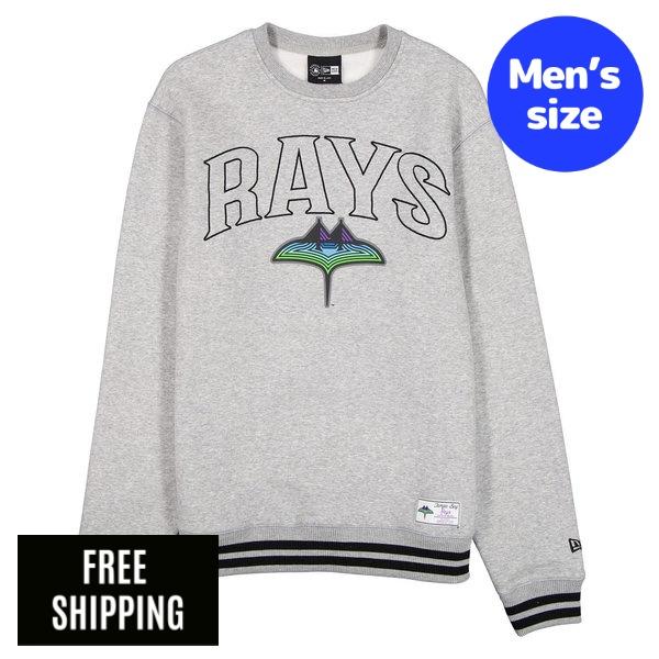 MLB メンズ トレーナー New Era ニューエラ タンパベイ・レイズ Tampa Bay Rays 2026 City Connect Gray Crewneck 送料無料|USキッズウェア店