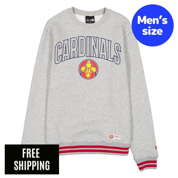 MLB メンズ トレーナー New Era ニューエラ セントルイス・カージナルス ヌートバー St. Louis Cardinals 2026 City Connect Gray Crewneck 送料無料|USキッズウェア店