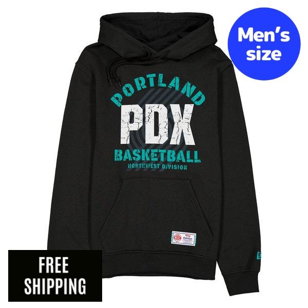 NBA ポートランド・トレイルブレイザーズ メンズ パーカー 長袖トップス New Era ニュー内鰓 Portland Trail Blazers 2025 City Edition Hoodie 貨物輸送無料