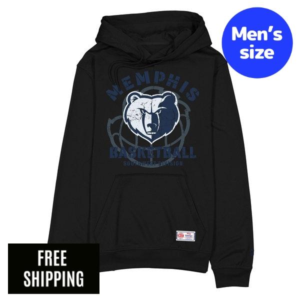 NBA メンフィス・グリズリーズ ジャ・モラント メンズ パーカー 長袖トップス New Era ニュー内鰓 Memphis Grizzlies 2025 City Edition Black Hoodie 貨物輸送無料