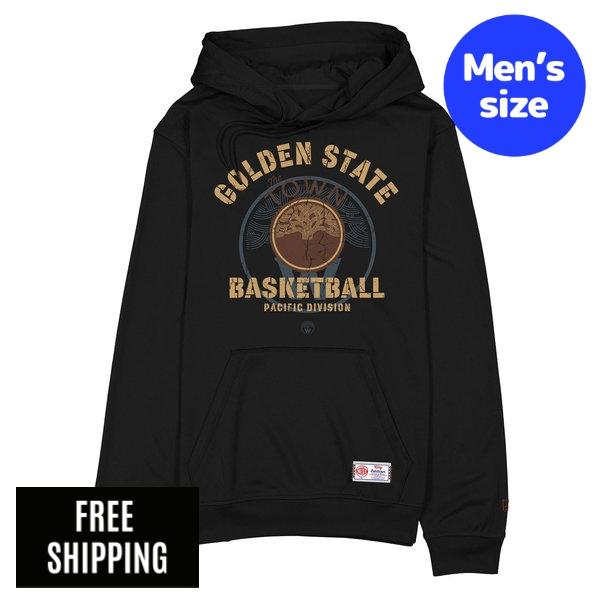 NBA ゴールデンステイト・ウォリアーズ ステフィン・カリー メンズ パーカー 長袖トップス New Era ニュー内鰓 Golden State Warriors 2025 City Edition Black Hoodie 貨物輸送無料