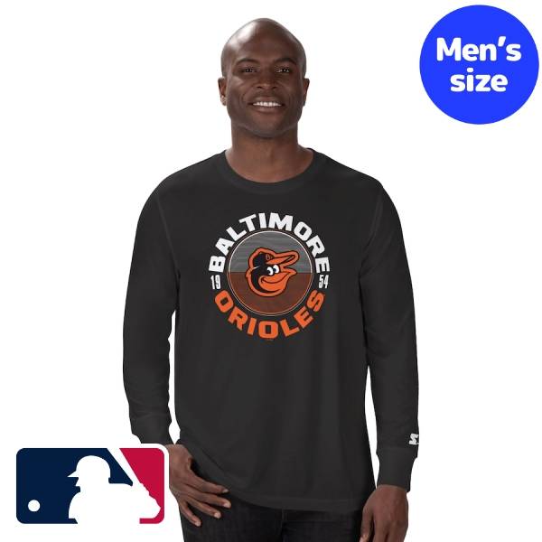 【送料無料】 MLB公式 メジャーリーグオフィシャル スターター メンズ 長袖Tシャツ ロンT トップス 菅野智之 ボルティモア・オリオールズ Baltimore Orioles Starter Halftime Long Sleeve T-Shirt