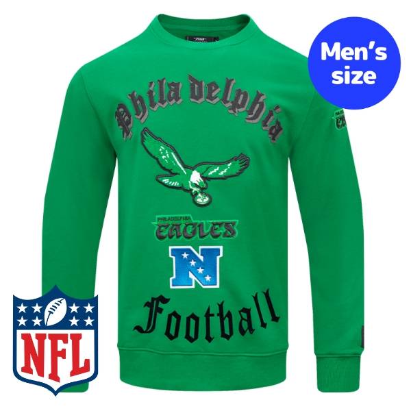 【送料無料】 Pro Standard プロスタンダード NFL公式 アメフト メンズ トレーナー 長袖トップス フィラデルフィア・イーグルス PHILADELPHIA EAGLES RETRO OLD ENGLISH CREWNECK