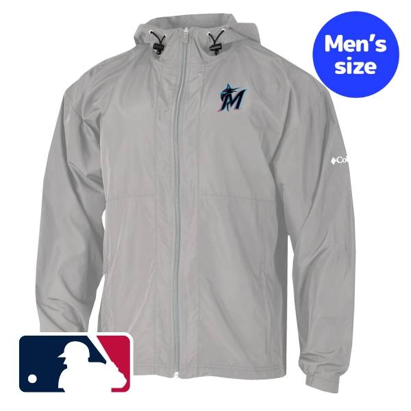 【送料無料】 MLB公式 正規品 メジャーリーグオフィシャル メンズ ウィンドブレーカー ナイロンジャケット アウター Columbia コロンビア マイアミ・マーリンズ Miami Marlins The Prodigy Full-Zip Windbreaker Jacket