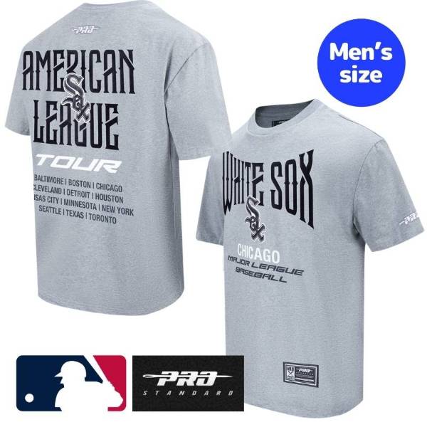 【送料無料】 MLB公式 メジャーリーグオフィシャル メンズ Tシャツ 半袖トップス プロスタンダード Pro Standard シカゴ・ホワイトソックス CHICAGO WHITE SOX CITY TOUR 2.0 COTTON JERSEY DROP SHOULDER TOP