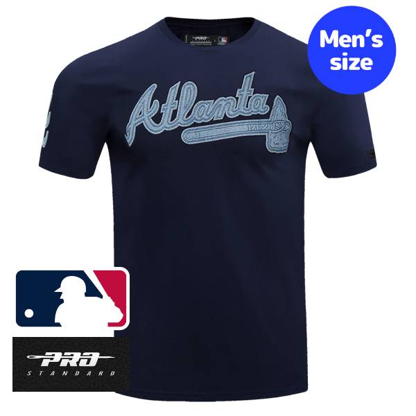 【送料無料】 MLB公式 メジャーリーグオフィシャル メンズ Tシャツ 半袖トップス プロスタンダード Pro Standard アトランタ・ブレーブス ATLANTA BRAVES VARSITY BLUES TOP 16,474円