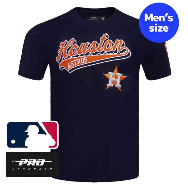 【送料無料】 MLB公式 メジャーリーグオフィシャル メンズ Tシャツ 半袖トップス プロスタンダード Pro Standard ヒューストン・アストロズ HOUSTON ASTROS SCRIPT TAIL TOP