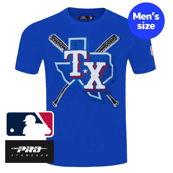 【送料無料】 MLB公式 メジャーリーグオフィシャル メンズ Tシャツ 半袖トップス プロスタンダード Pro Standard テキサス・レンジャーズ TEXAS RANGERS MASHUP TOP 16,940円