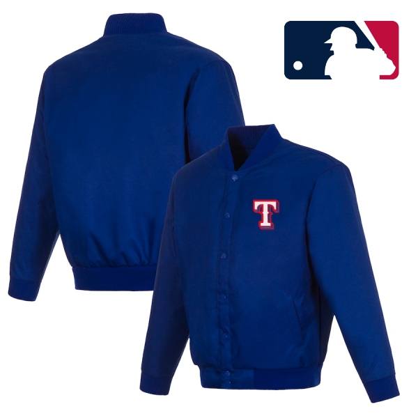 【送料無料】 MLB公式 正規品 メジャーリーグオフィシャル メンズ ナイロンジャケット アウター ジャンパー JH Design JHデザイン テキサス・レンジャーズ Texas Rangers Full-Snap Pollytwill Varsity Jacket 27,742円
