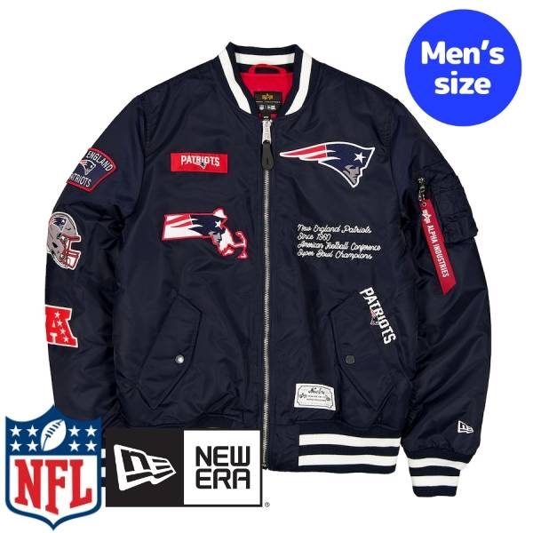 【送料無料】 NFL公式 メンズ アウター ジャケット MA-1 スタジャン ボンバージャケット ジャンパー アメフト ニューエラ New Era x Alpha Industries ニューイングランド・ペイトリオッツ New England Patriots New Era x Alpha Industries MA-1 Full-Zip Bomber Jacket
