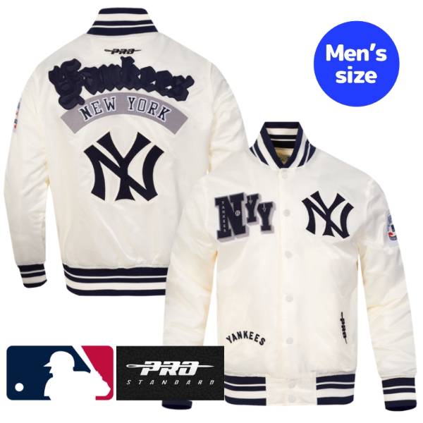 【送料無料】 MLB公式 正規品 メジャーリーグオフィシャルアイテム メンズ アウター スタジャン ジャケット ジャンパー プロスタンダード Pro Standard ジャッジ ニューヨーク・ヤンキース NEW YORK YANKEES BEST OF MEN'S RIB SATIN JACKET