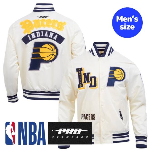 【送料無料】 NBA公式 正規品 メンズ アウター スタジャン ジャケット ジャンパー プロスタンダード Pro Standard タイリース・ハリバートン インディアナ・ペイサーズ INDIANA PACERS BEST OF MEN'S RIB SATIN JACKET 33,820円