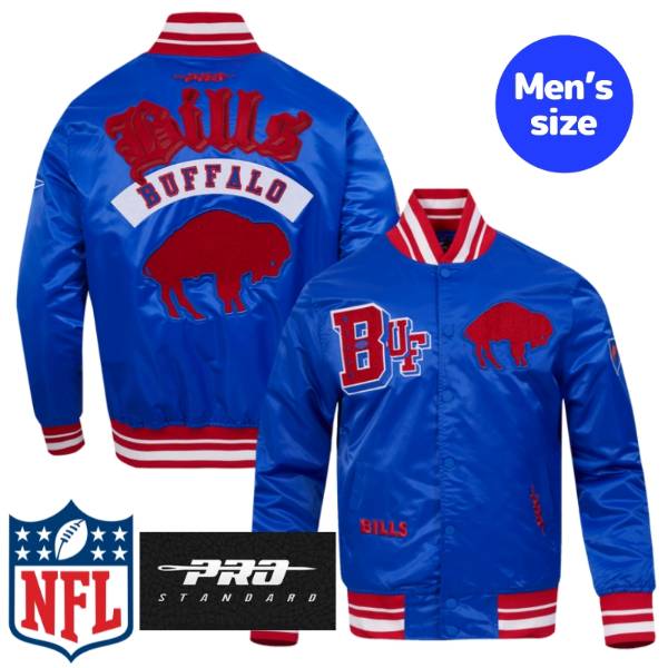 【送料無料】 NFL公式 正規品 メンズ アウター スタジャン ジャケット ジャンパー プロスタンダード Pro Standard バッファロー・ビルズ BUFFALO BILLS BEST OF MEN'S RIB SATIN JACKET