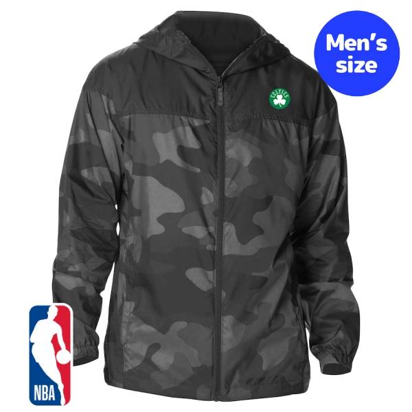 【送料無料】 NBA公式 オフィシャル メンズ ウィンドブレーカー アウター ジャケット Columbia コロンビア ボストン・セルティックス Boston Celtics Columbia Camo Flash Challenger Windbreaker Full-Zip Jacket