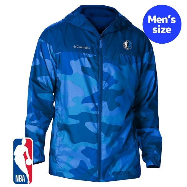 【送料無料】 NBA公式 オフィシャル メンズ ウィンドブレーカー アウター ジャケット Columbia コロンビア ダラス・マーベリックス カイリー・アービング Dallas Mavericks Columbia Camo Flash Challenger Windbreaker Full-Zip Jacket