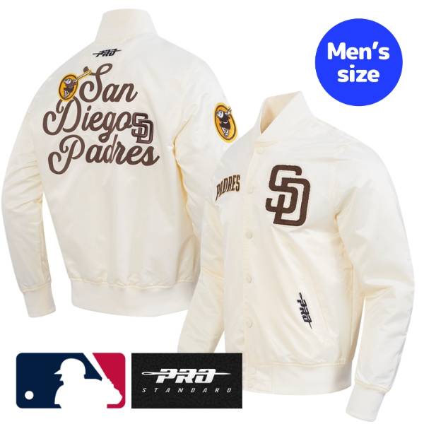【送料無料】 MLB公式 メジャーリーグオフィシャル メンズ アウター ジャケット スタジャン バーシティジャケット プロスタンダード Pro Standard ダルビッシュ有 サンディエゴ・パドレス SAN DIEGO PADRES SOUVENIR SATIN JACKET