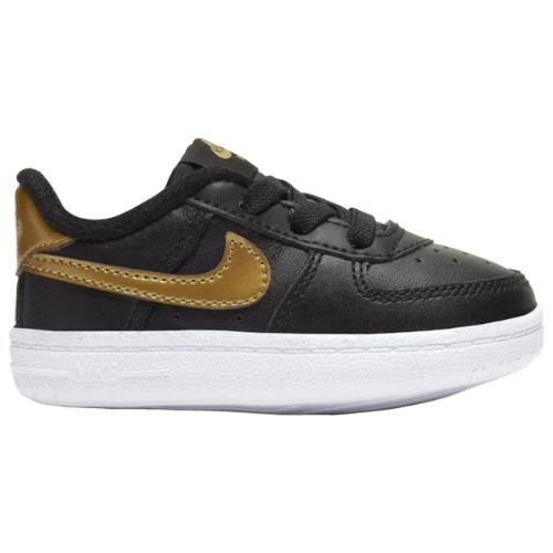 新作得価 ファーストシューズ Force Black Metallic Gold スニーカー ルームシューズ Nike 靴 Delorcakery Com