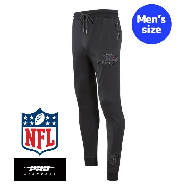 【送料無料】【正規品】 NFL公式 メンズ スウェットパンツ ジョガーパンツ ボトムス プロスタンダード Pro Standard ボルティモア・レイブンズ BALTIMORE RAVENS TRIPLE BLACK LOGO MEN'S JOGGER