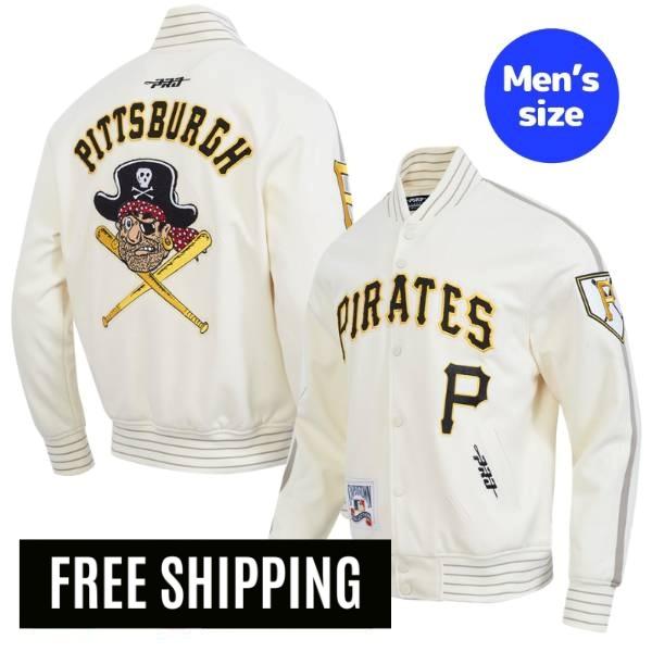 【貨物輸送無料】 MLB 大リーグ競技団体 メンズ アウター 上衣 スタジャン バーシティジャケット 労働者階級標準尺度 Pro Standard スキーンズ ピッツバーグ・パイレーツ PITTSBURGH PIRATES COOPERSTOWN LOGO PRO GAME DAY DOUBLE KNIT JACKET